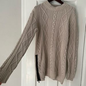 Cable knit sweater